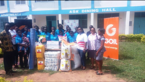 Donation items prepared for children
