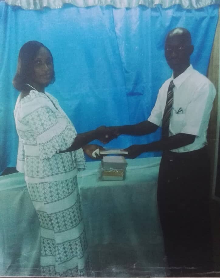 A moment of partnership and giving